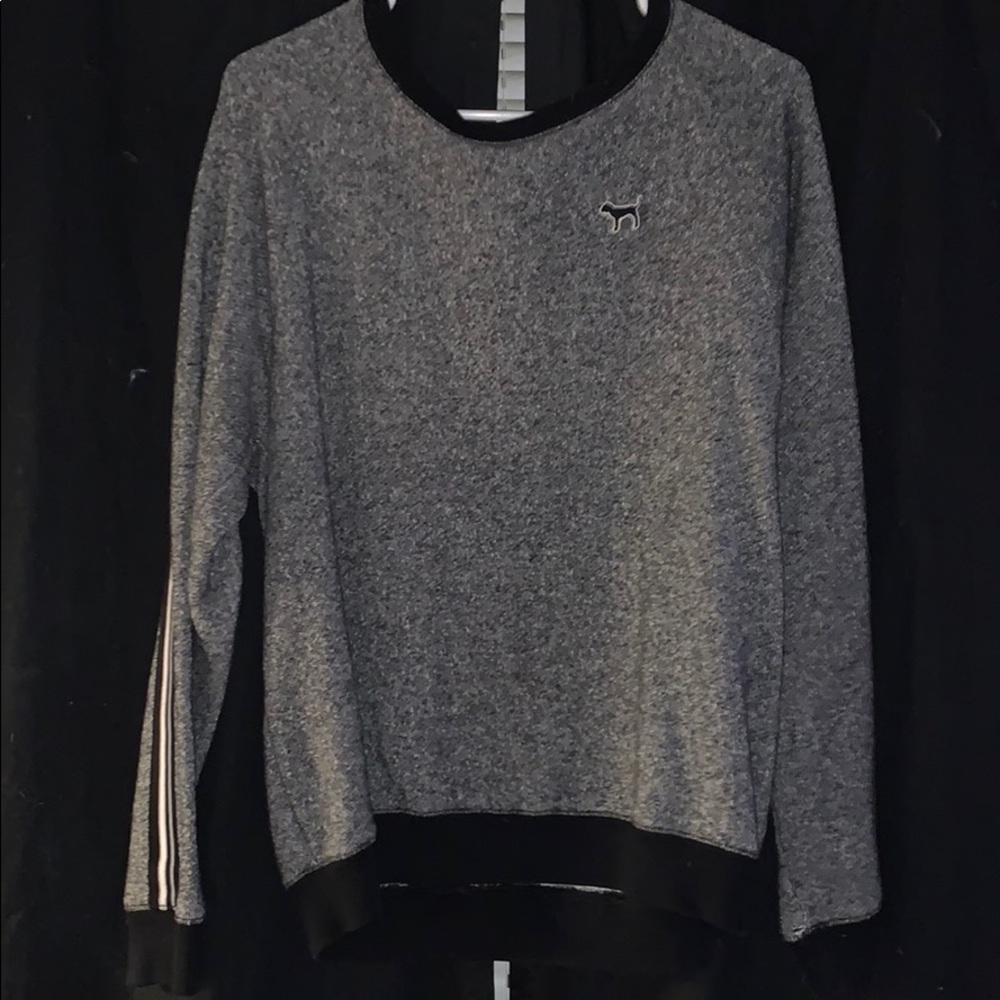Grey black and white VS Pink sweater
